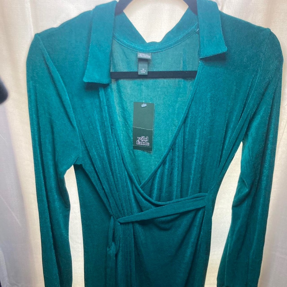 Medium emerald green ‘Wild And Fable’ dress m never worn tags attached!!